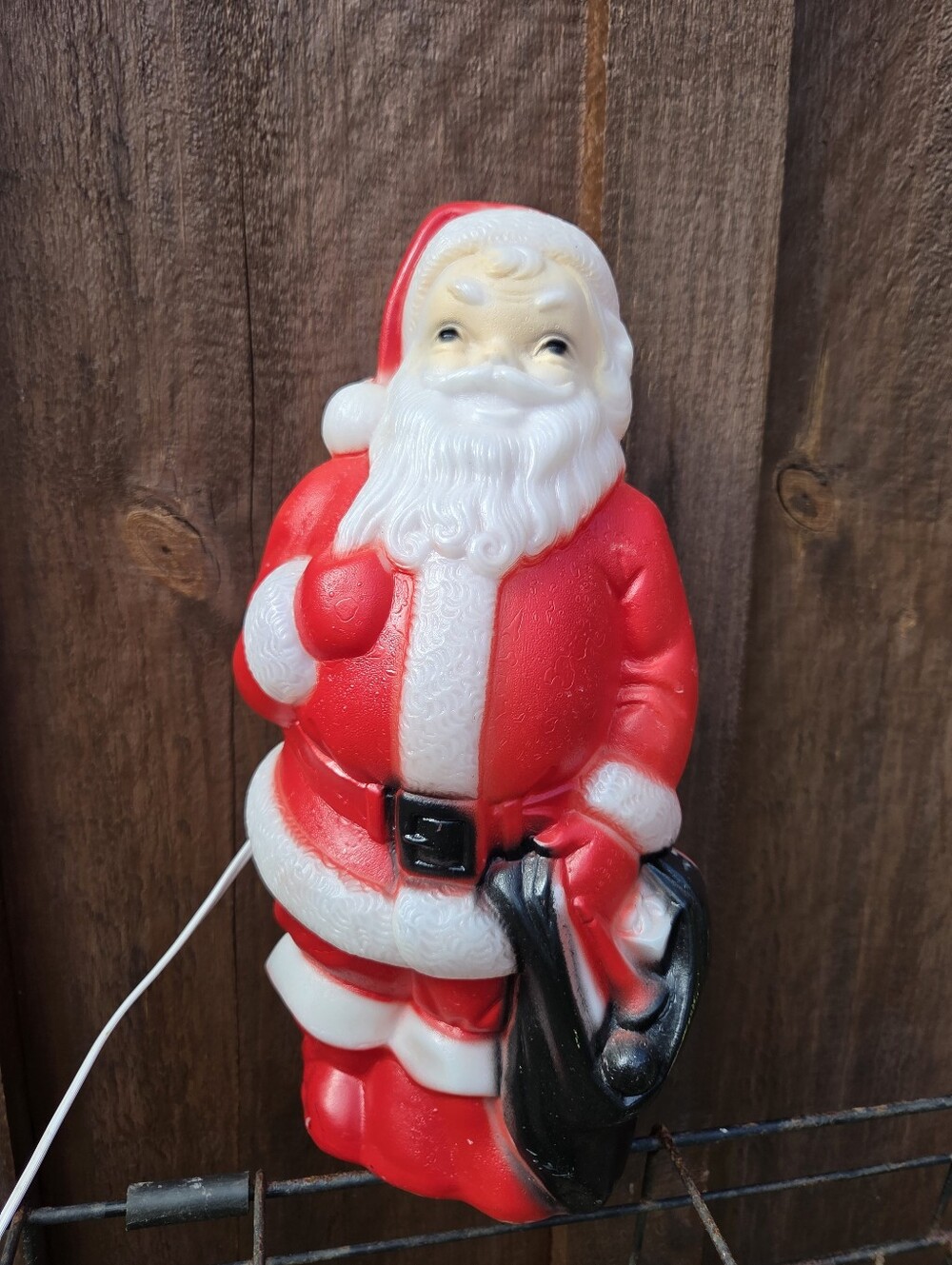 Santa Lighted Blow Mold 1968 Empire Christmas Decor